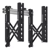 AG Neovo VWM-02 videowandbeugel, Push-to-Open, 2 montagearmen, voor 42-65 inch (107-165 cm), max. 80 kg, VESA tot 400x400, staal, zwart