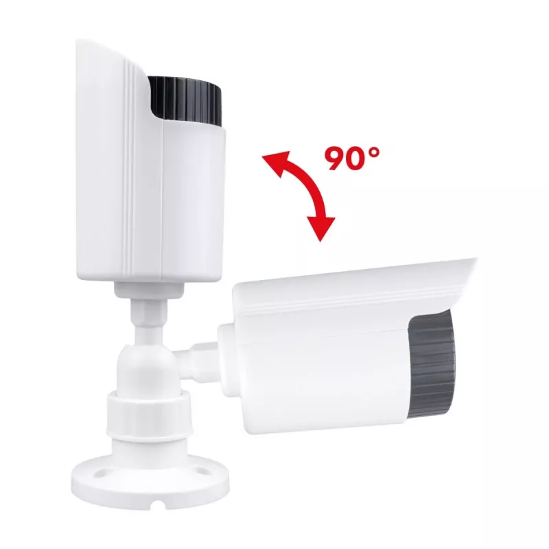 Dummy-camerabuis met IR-LED's, CEE IR1800 W — niet-functionerende bewakingsdummy