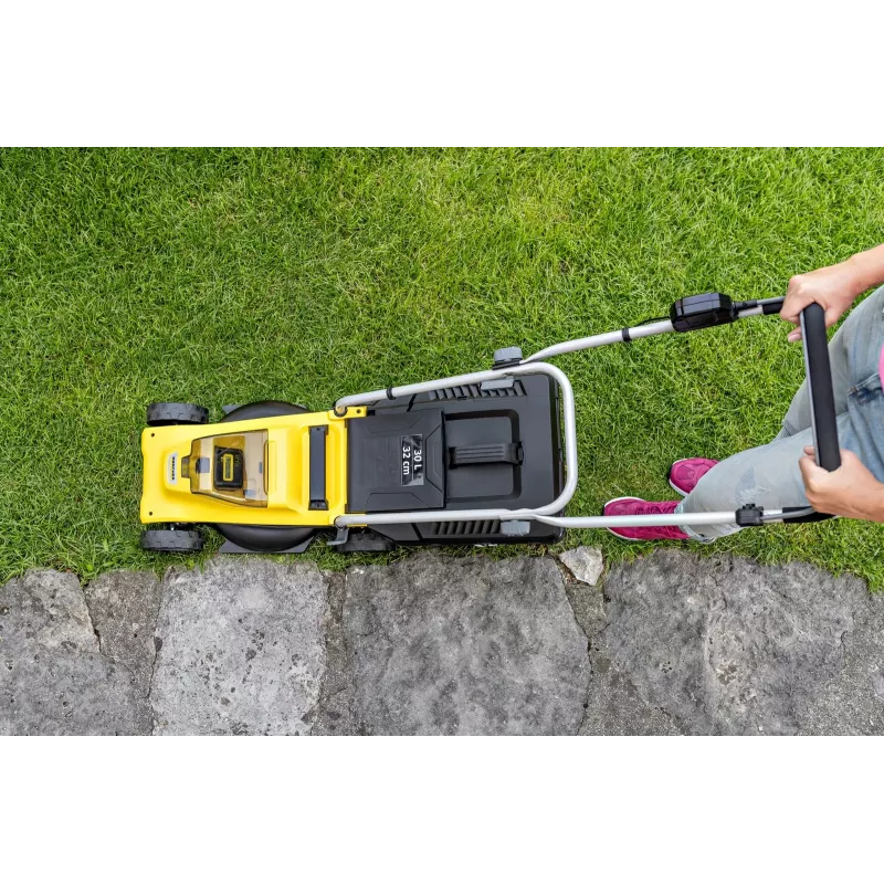 Accu-grasmaaier KARCHER LMO 2-18 (1.445-400.0) zwart, geel