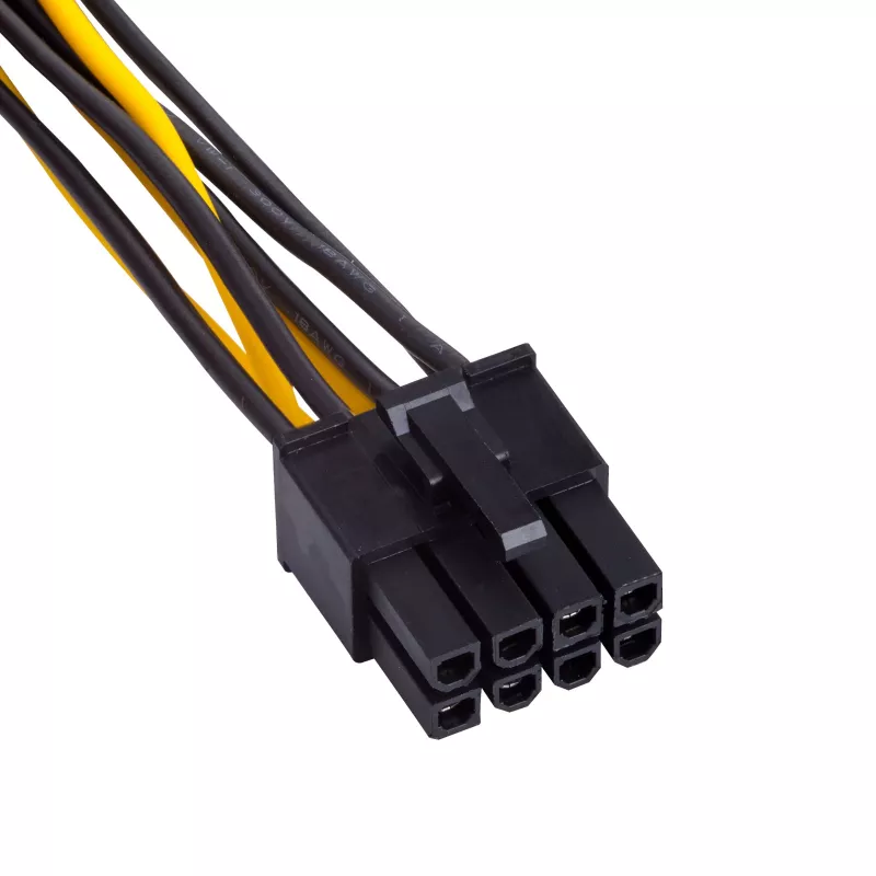 Akyga AK-CA-29 stroomadapter: 2 Molex naar PCIe 8-pin, 15 cm