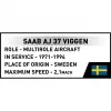 Cobi Blocks Saab AJ 37 Viggen 881-delig constructieset