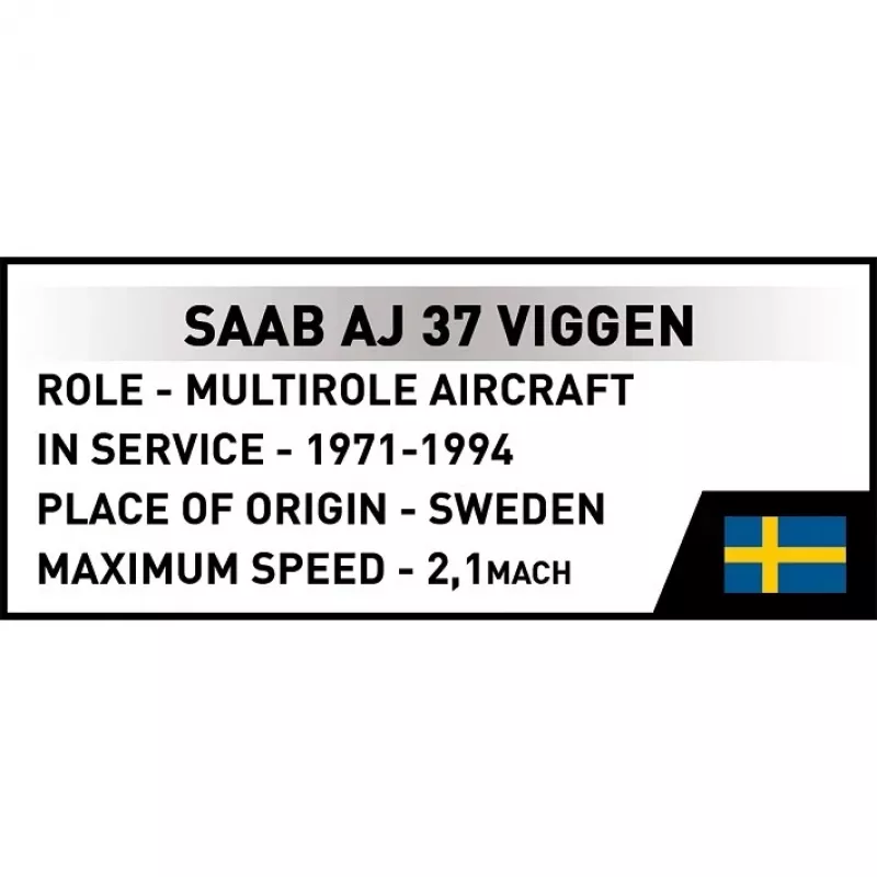 Cobi Blocks Saab AJ 37 Viggen 881-delig constructieset