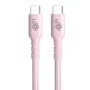 USB-C naar USB-C 60W Gel-kabel 1m roze