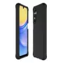 Mobilis hoes voor Galaxy A16 4G - A16 5G - Solid zwart mat - zachte hoes (066079)
