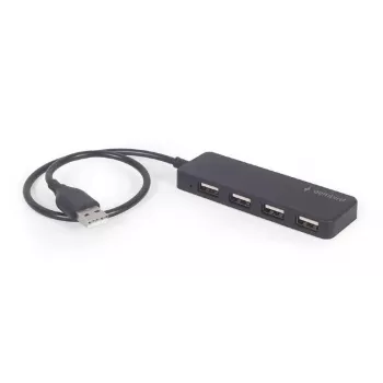 USB 2.0 hub Gembird UHB-U2P4-06 — 4 poorten, compacte USB-uitbreiding