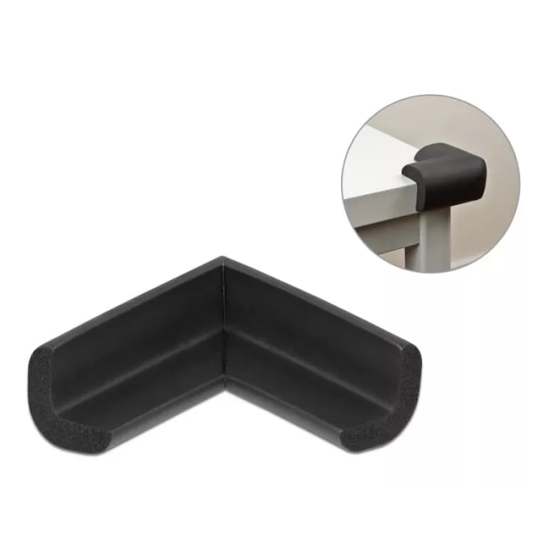 Schuimrandbescherming DeLOCK 18397 56 x 56 x 22 mm zwart