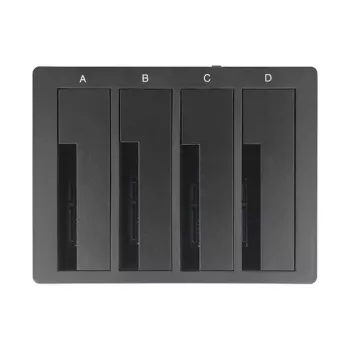 DeLOCK USB Type-C dockingstation voor 4 x SATA HDD / SSD - HDD-dockingstation bays: 4 - 2.5 / 3.5 gedeeld (6,4 cm/8,9 cm gedeeld