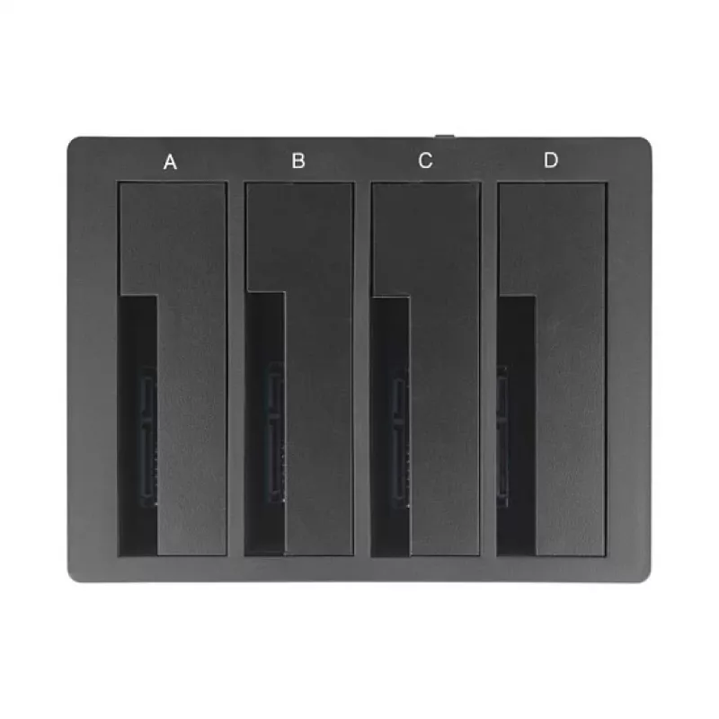 DeLOCK USB Type-C dockingstation voor 4 x SATA HDD / SSD - HDD-dockingstation bays: 4 - 2.5 / 3.5 gedeeld (6,4 cm/8,9 cm gedeeld