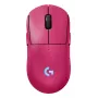 Logitech G PRO 2 - muis - gaming - rechts- en linkshandig - optisch - 8 toetsen - draadloos, bedraad - 2,4 GHz, USB - USB Logitech LIGHTSPEED-ontvanger - roze (910-007310)