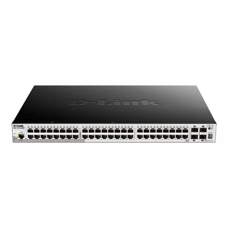 D-Link 52-poorts Gigabit Stackable POE Smart Managed Switch inclusief 4 x 10G SFP+