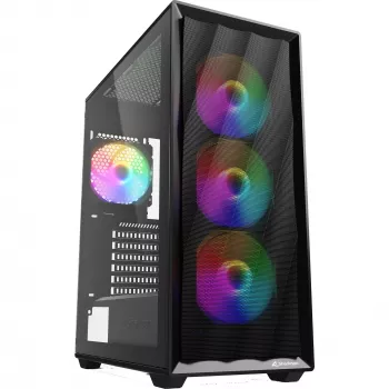 Computerbehuizing Sharkoon VK4 Rainbow ATX zwart