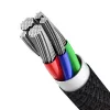 Baseus High Density gevlochten kabel Type-C naar Lightning, PD, 20W, 1m (zwart)