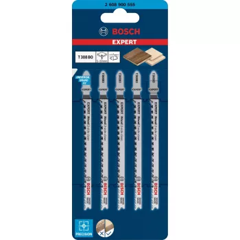 Bosch Wood 2-zijdig schoon decoupeerzaagblad koolstofstaal (HCS) 5 stuks