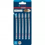 Bosch Wood 2-zijdig schoon decoupeerzaagblad koolstofstaal (HCS) 5 stuks