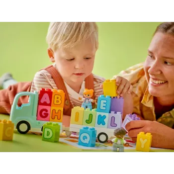Constructiespeelgoed LEGO DUPLO 10421 ABC-vrachtwagen, 36 onderdelen, 2 minifiguren, vanaf 2 jaar, afmetingen 110 × 140 × 70 mm