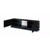 Cama TV-kast QIU 200 MDF zwart glanzend/zwart glanzend