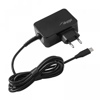 Akyga AK-ND-80 USB-C-GaN-notebookvoeding 45 W, PD 3.0, 5–20 V, 1,8 m kabel, zwart