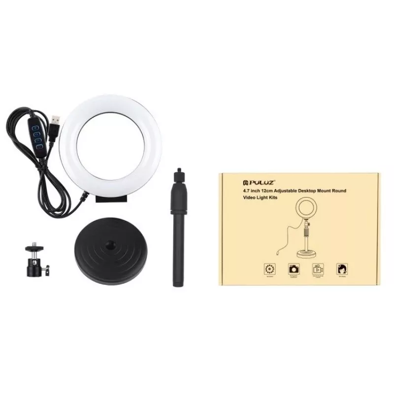 Ring-led-lamp Puluz met verstelbaar statief PU391