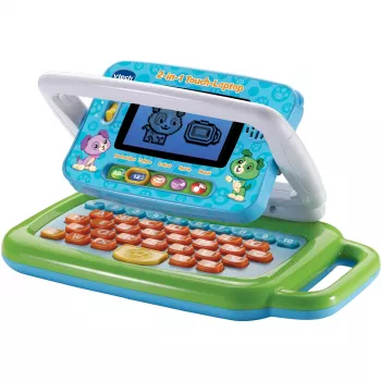2-in-1 touch-laptop, leercomputer groen/blauw