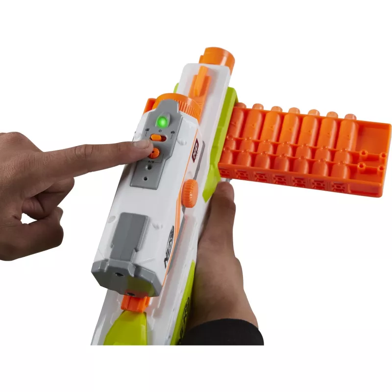 Speelgoedblaster HASBRO Nerf BattleScout ICS-10 FFP B1756F030 – schuimpijl-blaster, enkelschots, tactische rail