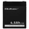 Qoltec 53033 AGM-accu 12 V 4,5 Ah, max. 1,35 A, onderhoudsvrij