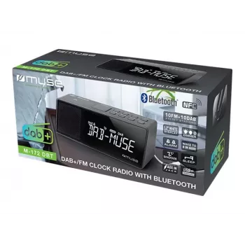 Muse M-172 DBT draagbare DAB+/FM RDS radio, zwart