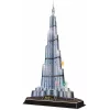 CubicFun L133H 3D-puzzel Burj Khalifa (Light), 136 stukjes, met LED-verlichting