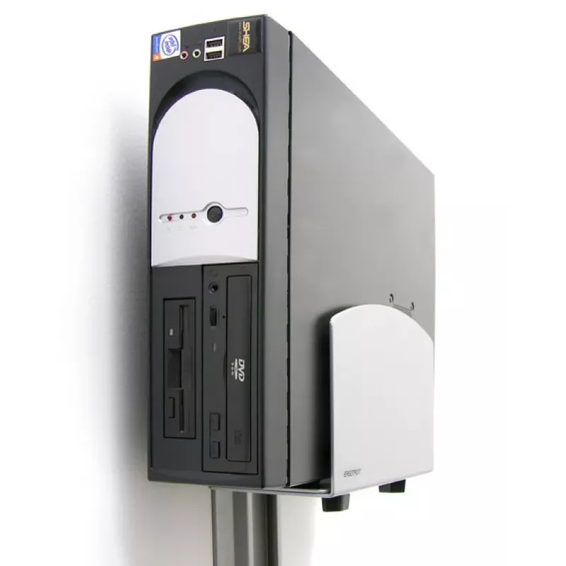 Ergotron verticale universele CPU-houder - houder voor systeemeenheid - zilver (97-468-202)