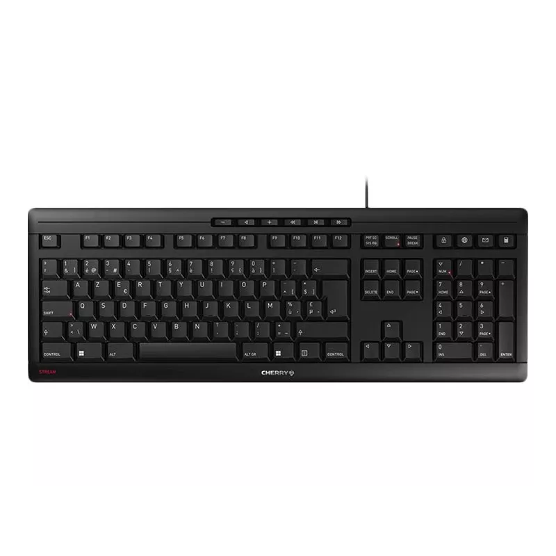 CHERRY STREAM JK-8500BE-2 Office USB AZERTY Belgisch zwart toetsenbord