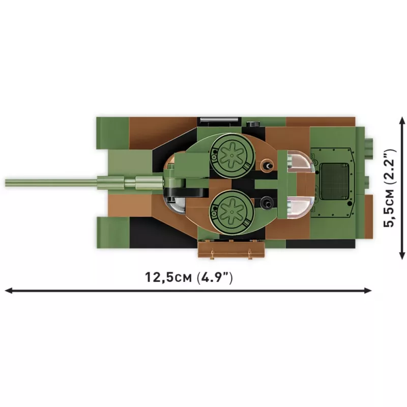 Bouwset Cobi Leopard I tankmodel — 147 onderdelen, vanaf 6 jaar, bruin/groen