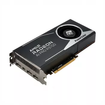 Grafische kaart power color Radeon AI PRO R9700 32GB – professionele GPU met 32 GB geheugen