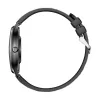 Smartwatch Colmi L28 met zwarte siliconen en zwarte lederen band