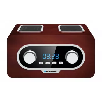 Draagbare radio BLAUPUNKT PP5.2BR — FM-zakradio, 60 zenders geheugen, USB/MP3, AUX, oplaadbare accu 1000 mAh, 3 W RMS, brons