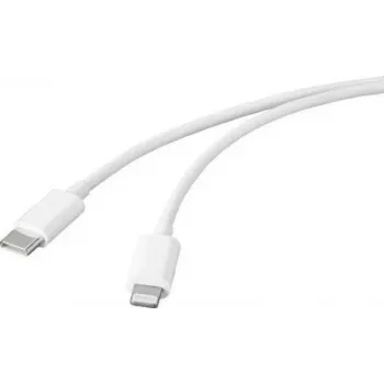 Basetech USB-kabel USB 2.0 USB-C®-stekker, Apple Lightning-stekker 2,00 m wit BT-2347612