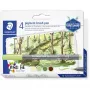 Staedtler pigment brush pen 371 vezelstift geel 1 stuk