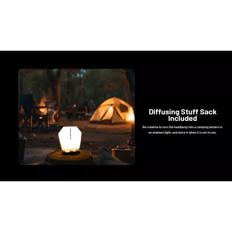Nitecore NU27 hoofdlamp zwart, gele LED-hoofdlamp