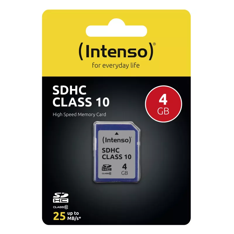 GEHEUGEN SDHC 4GB C10/3411450 INTENSO