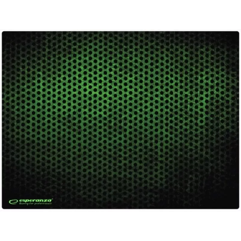 Muismat ESPERANZA EGP103G — gaming-rubbermat, 400×300×3 mm, gemusterd groen
