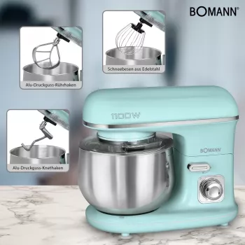 Bomann KM 6030 CB keukenmachine 1100 W 5 L mintkleur