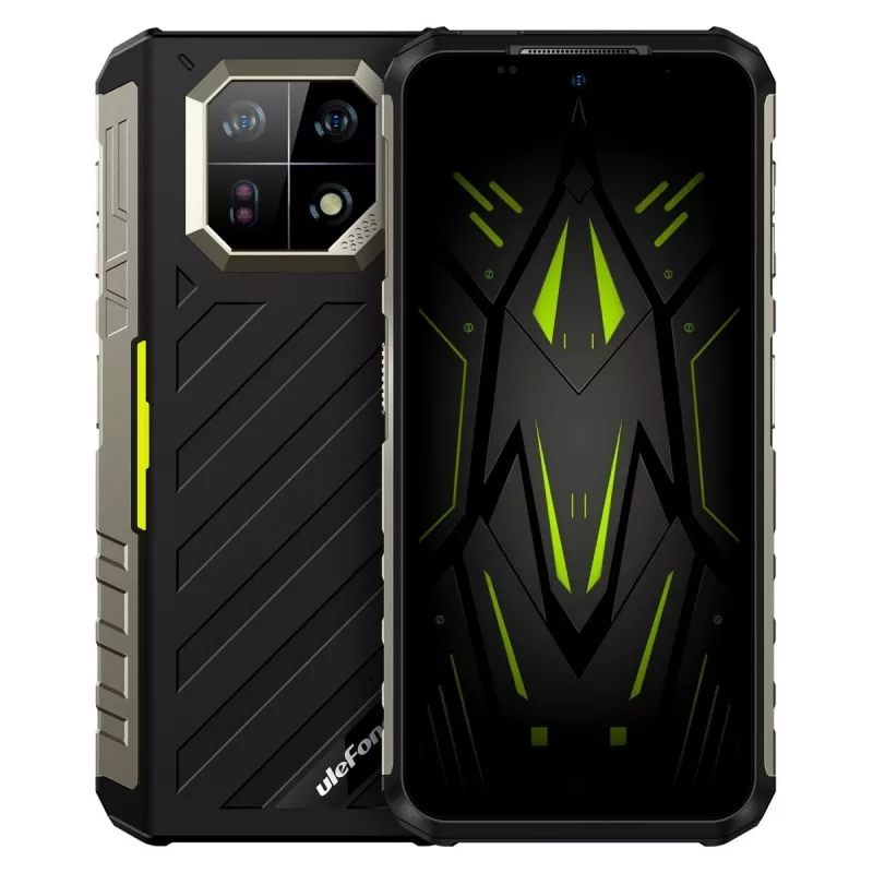 Robuuste smartphone UleFone Armor 22 4G, 9 GB RAM, 128 GB opslag, IP69K, groen