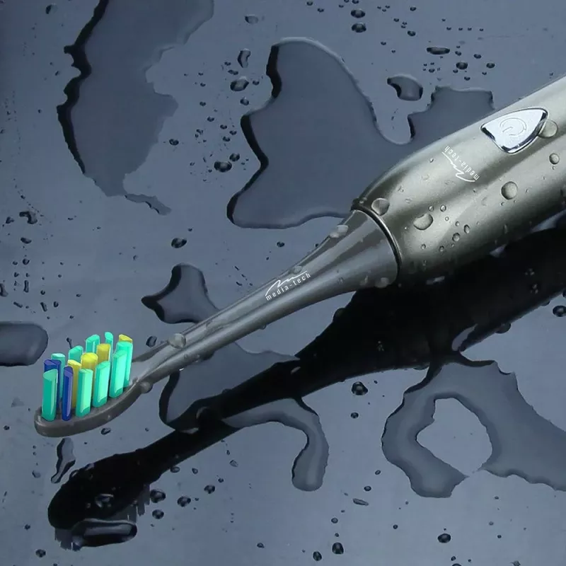 Tandenborstel Media-Tech SONIC WAVECLEAN volwassenen bruin