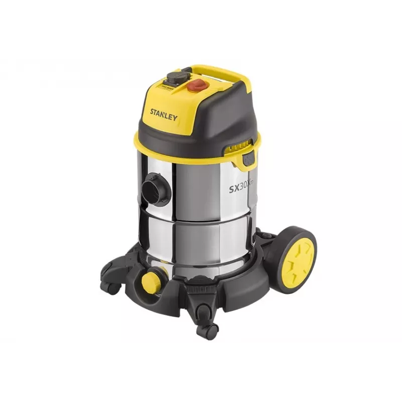 STANLEY SXVC30XTDE nat-droogzuiger, 30 l, 1600 W, roestvrij staal, zwart/geel