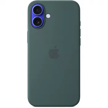 Apple iPhone 16 Plus siliconen case met MagSafe – zeegroen