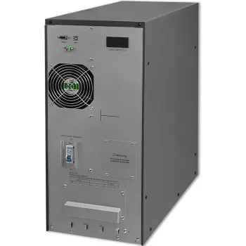 Qoltec 53982 on-line UPS met zuivere sinusgolf, 6 kVA / 4,8 kW, LCD, USB