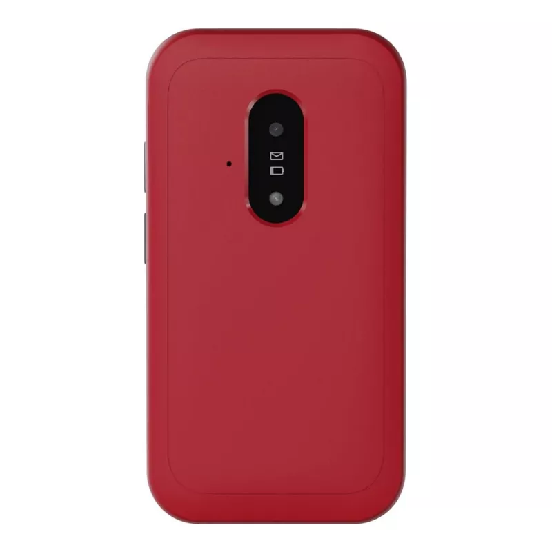 Feature-Phone Doro Leva E22 Klaptelefoon, 2,8 inch (7,11 cm) display, Single SIM, 0,3 MP camera, 1150 mAh, 127,8 g, rood/wit