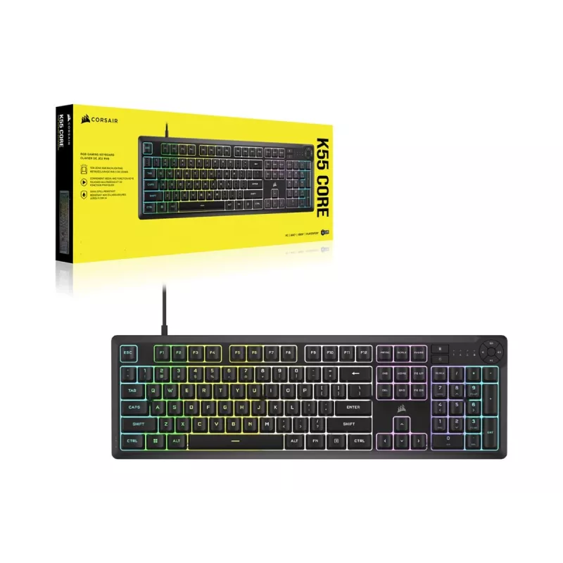 K55 Core RGB zwart mechanisch toetsenbord