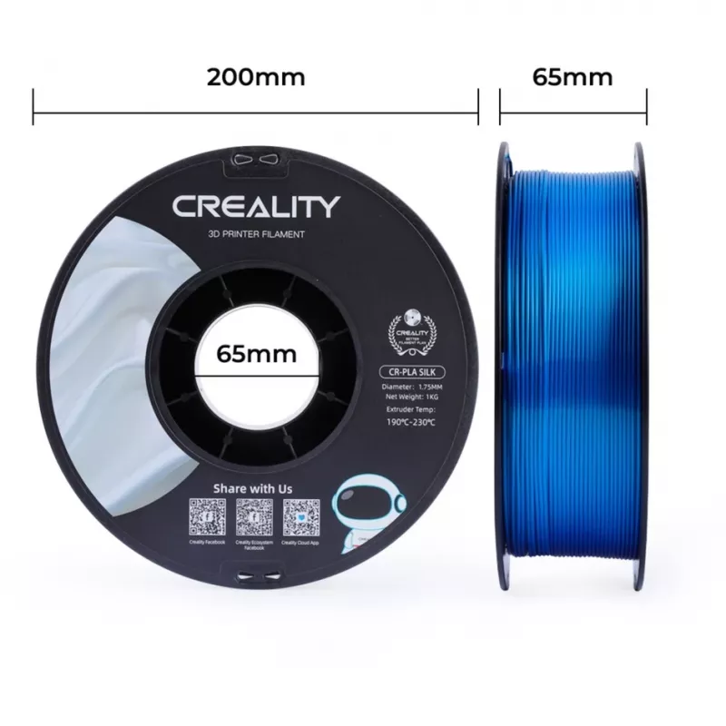 3D-printmateriaal Creality 3D 3301120006 zijdeblauw 1 kg 1,75 mm