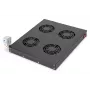 Digitus DN-19 FAN-4-HO-SW 19-inch dakventilatie-eenheid, 4 ventilatoren, thermostaat, zwart