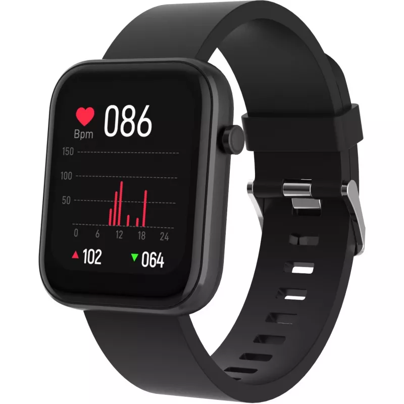 DENVER SW-182 - smartwatch met bandje - 4,3 cm (1,7 inch) display - Bluetooth - zwart (116111000580)
