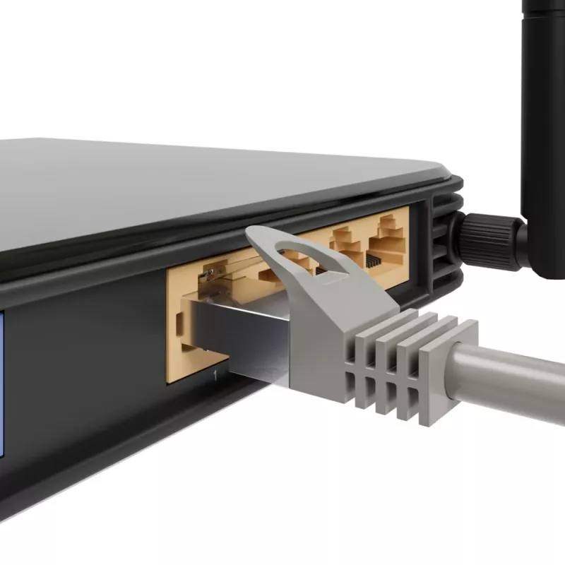 LAN-patchkabel Extralink Cat.5e UTP 2 m, RJ-45 naar RJ-45, grijs